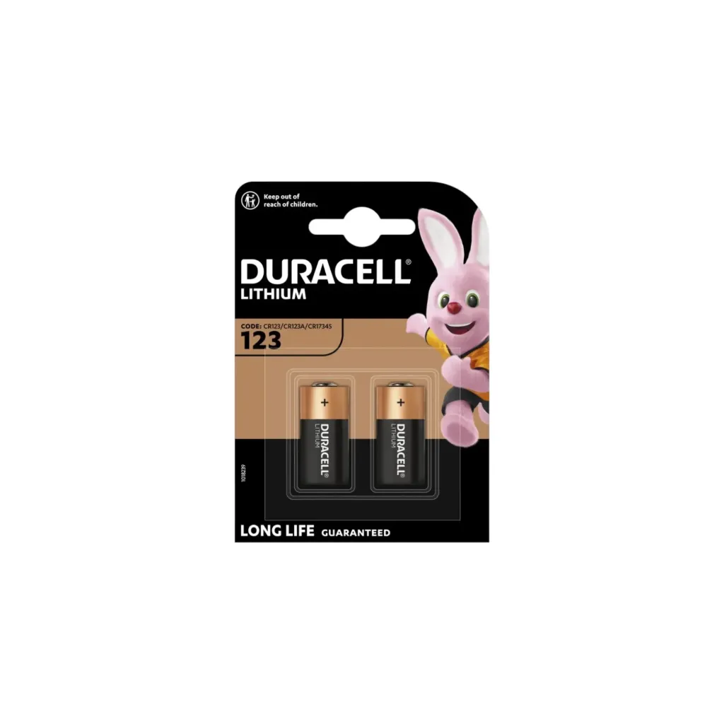 [5011] Duracell CR123A, Lithium, 3V, DL123A 2er Blister