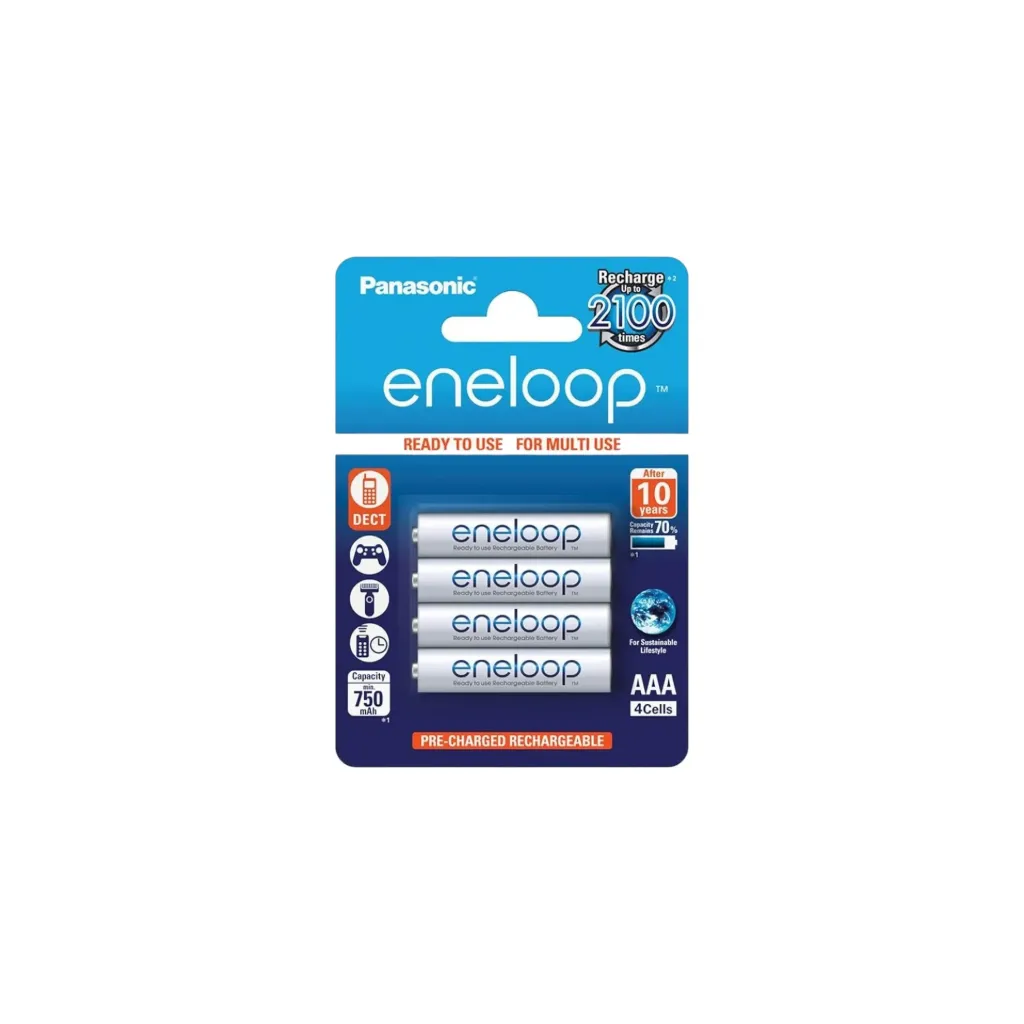 [5038] Eneloop/ Panasonic Micro AAA, Ni-MH Akku, 750mAh, eneloop