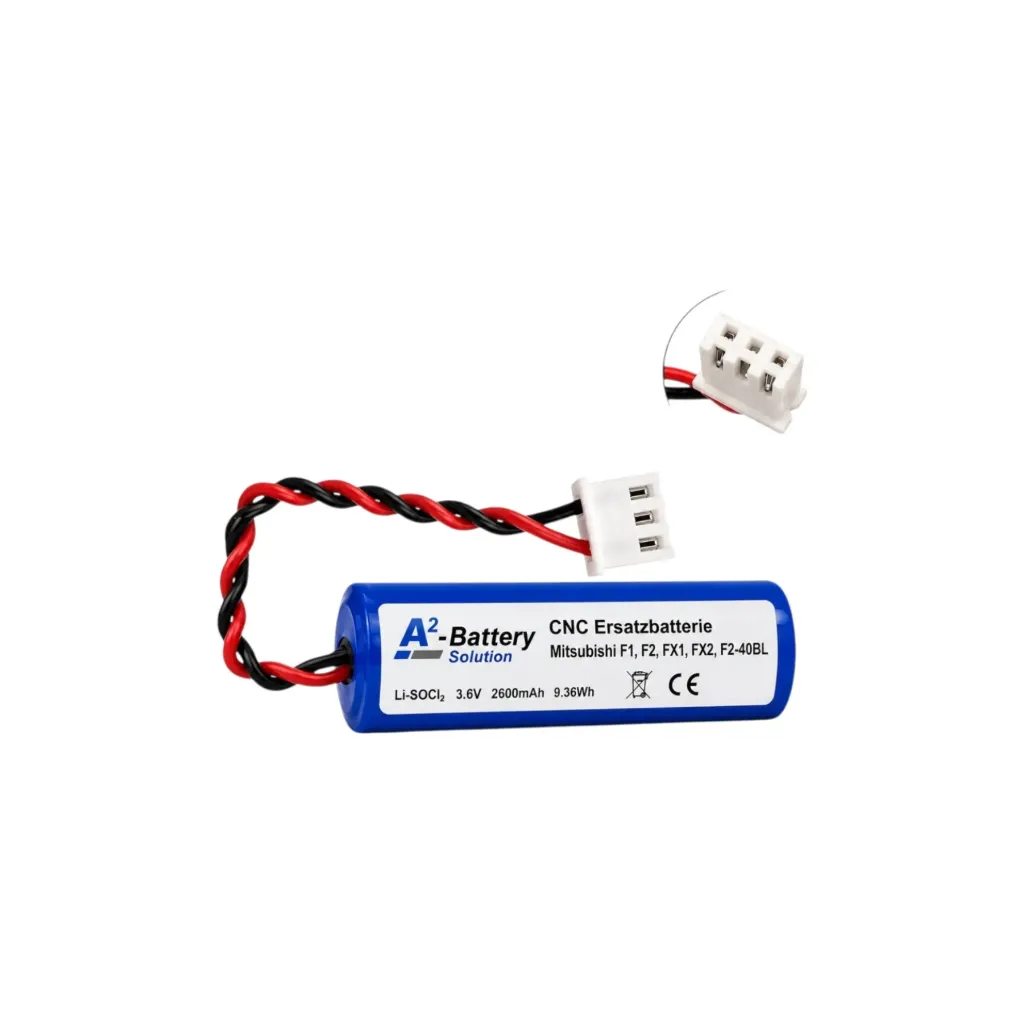 [5050] CNC Ersatzbatterie Mitsubishi F1, F2, FX, FX1, FX2, FX2C, FX2N, F2-40BL, F1, F1J, F2, F-60M, Lithium 3,6V