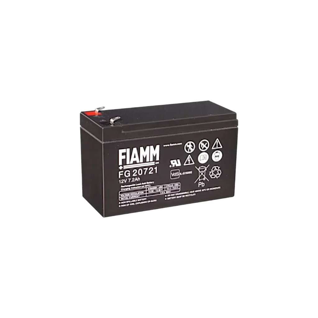 Fiamm AGM Bleiakku, 12V, 7,2Ah, 4,8mm, VdS, FG20721