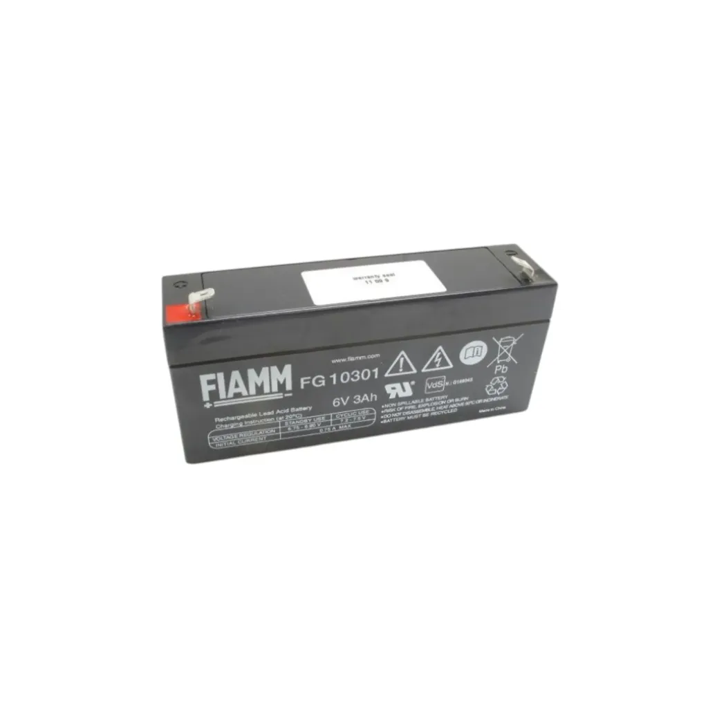 [5100] Fiamm AGM Bleiakku, 6V, 3Ah, 4,8mm, VdS, FG10301