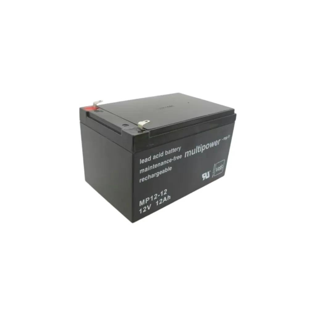 Multipower AGM Bleiakku, 12V, 12Ah, 4,8mm, VdS, MP12-12