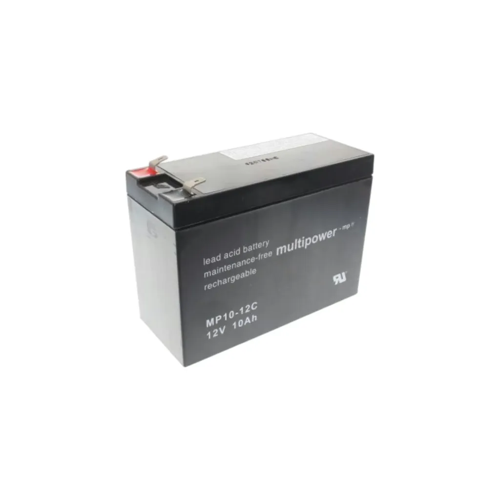 Multipower AGM Bleiakku, 12V, 10Ah, 6,3mm, MP10-12C, zyklenfest