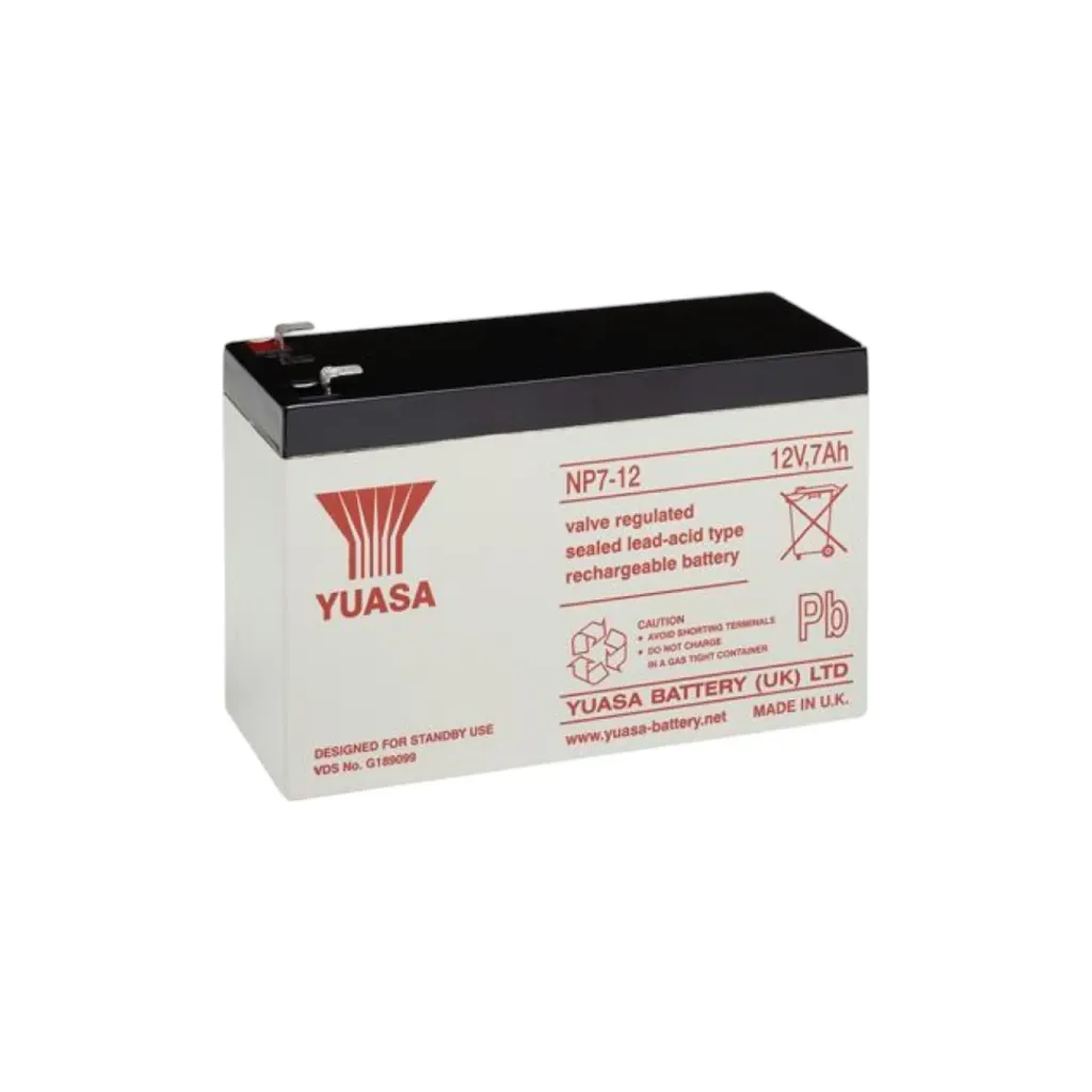 [5111] Yuasa NP7-12, AGM Bleiakku, 12V, 7Ah, 4,8mm, VdS