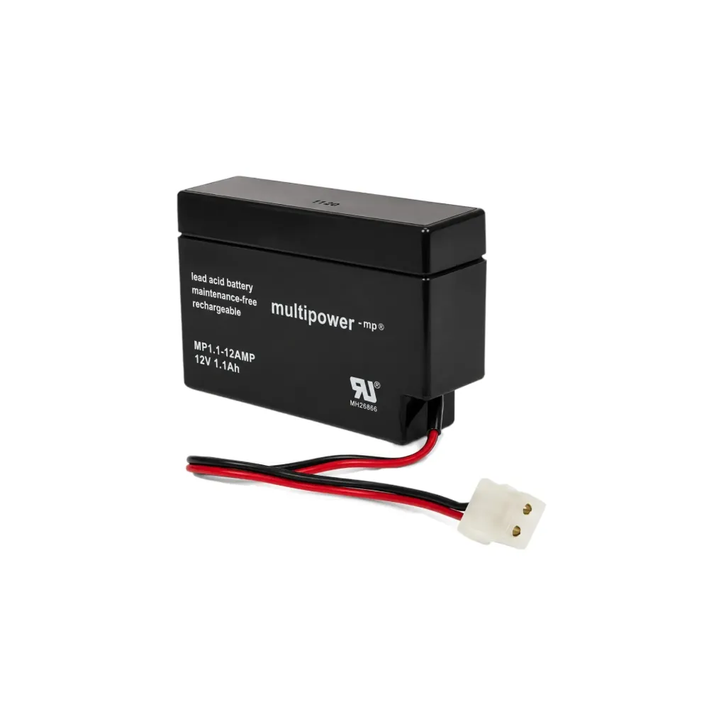 Multipower AGM Bleiakku, 12V, 0,8Ah, AMP-Stecker, MP08-12AMP