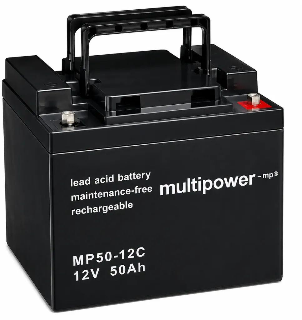 Multipower AGM Bleiakku, 12V, 75Ah, M6, MP75-12C, zyklenfest