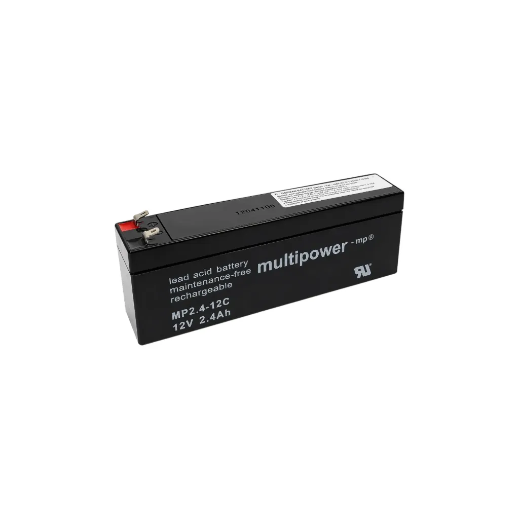 Multipower AGM Bleiakku, 12V, 2,4Ah, 4,8mm, MP2.4-12C, zyklenfest