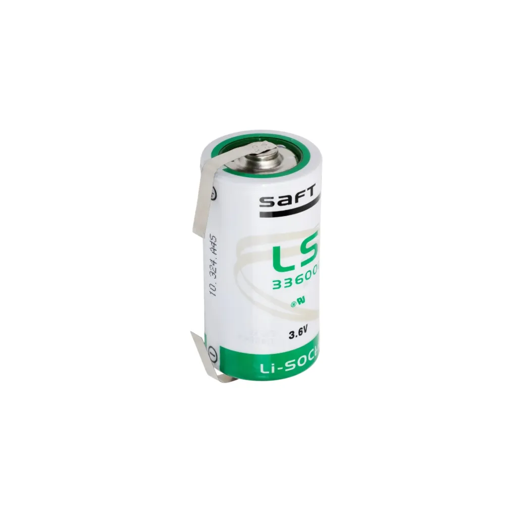 Saft LSH20-CNR, 3,6V, Lithium, 13Ah, U-Lötfahnen Mono D