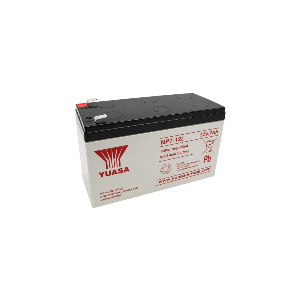 Yuasa NP7-12L AGM Bleiakku, 12V, 7Ah, 6,3mm, VdS