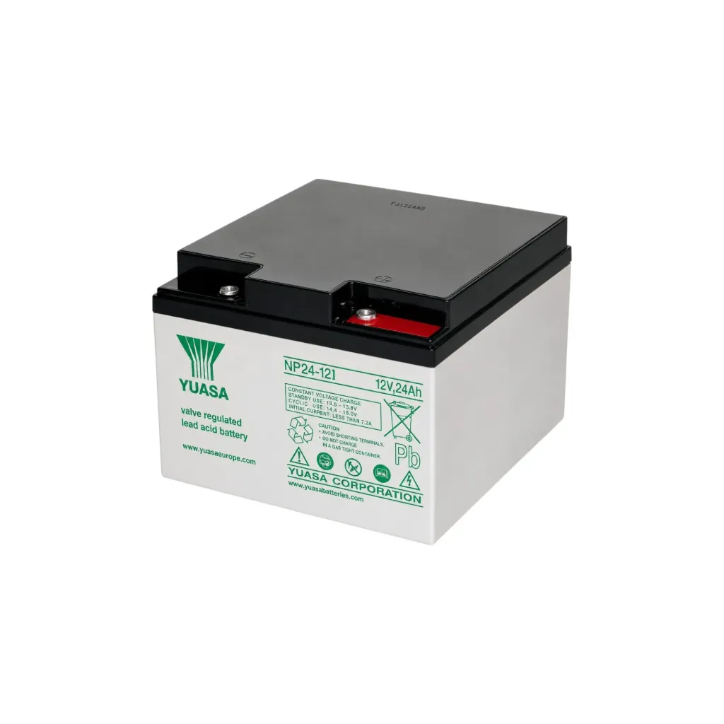 Yuasa AGM Bleiakku Bleivlies Akku, 12V, 24Ah, M5, NPL24-12i