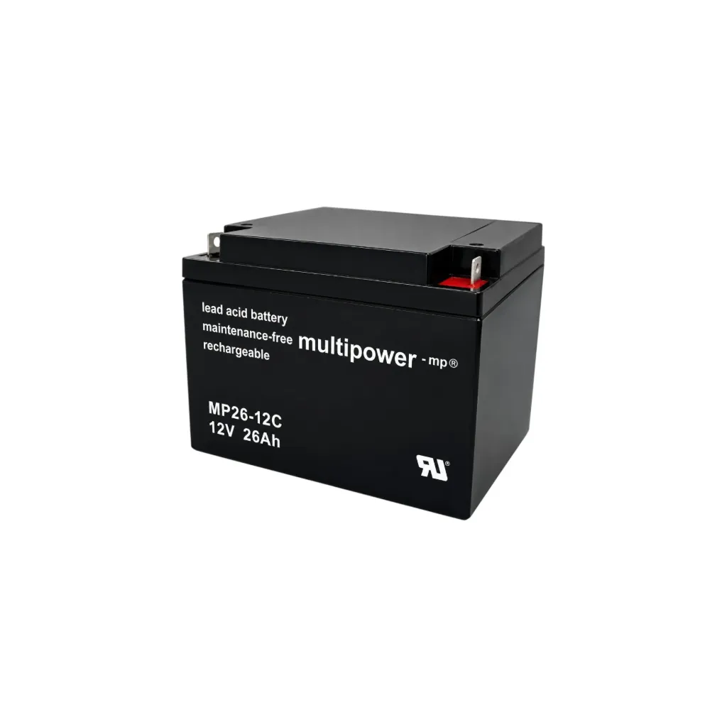 Multipower AGM Bleiakku, 12V, 26Ah, M5, MP26-12C, zyklenfest