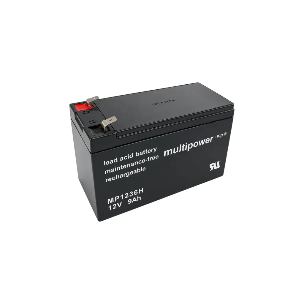 Multipower AGM Bleiakku, 12V, 9Ah, 6,3mm, hochstromfähig, MP1236H