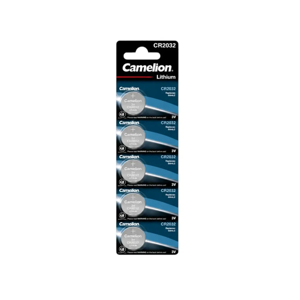 Camelion CR2032, Lithium, 3V 5er Blister