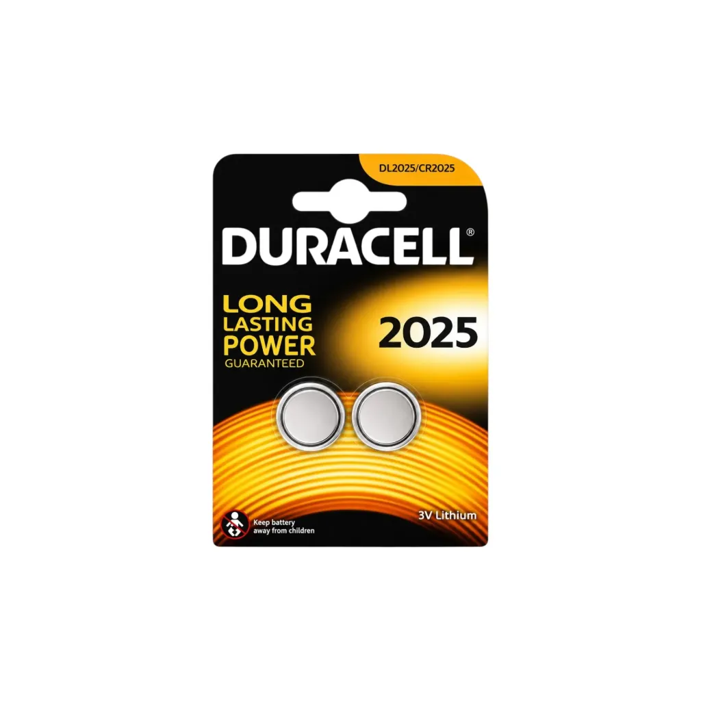 Duracell CR2025, Lithium, 3V