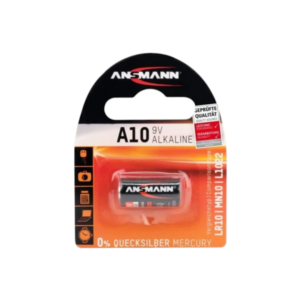 [5201] Ansmann A10, 10A, GP10A, L1022, Alkaline, 9V, 1510-0006