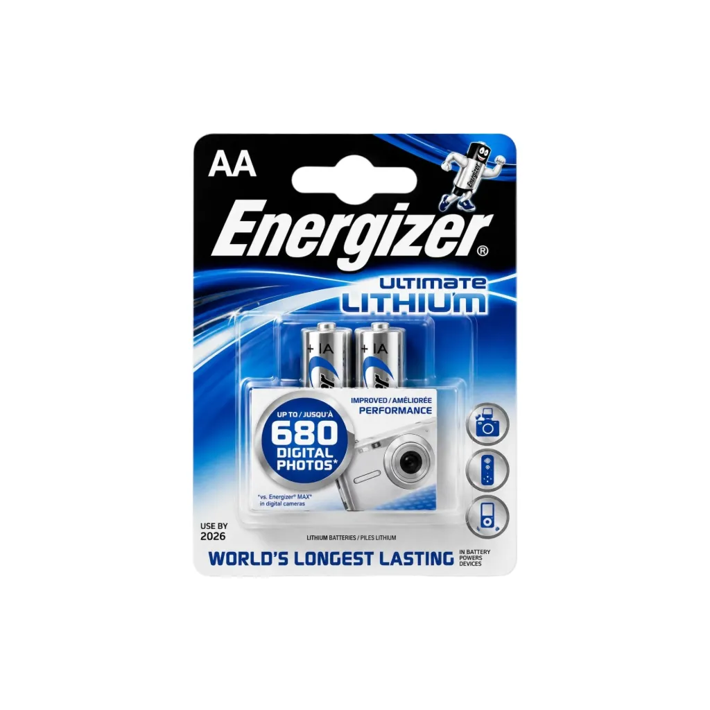 [5212] Energizer Ultimate Mignon AA, L91, FR06, 1,5V Lithium 2er Blister