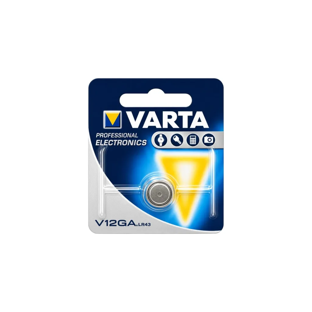 [5219] Varta V12GA, AG12,  LR43, Alkaline, 1,5V, 4278