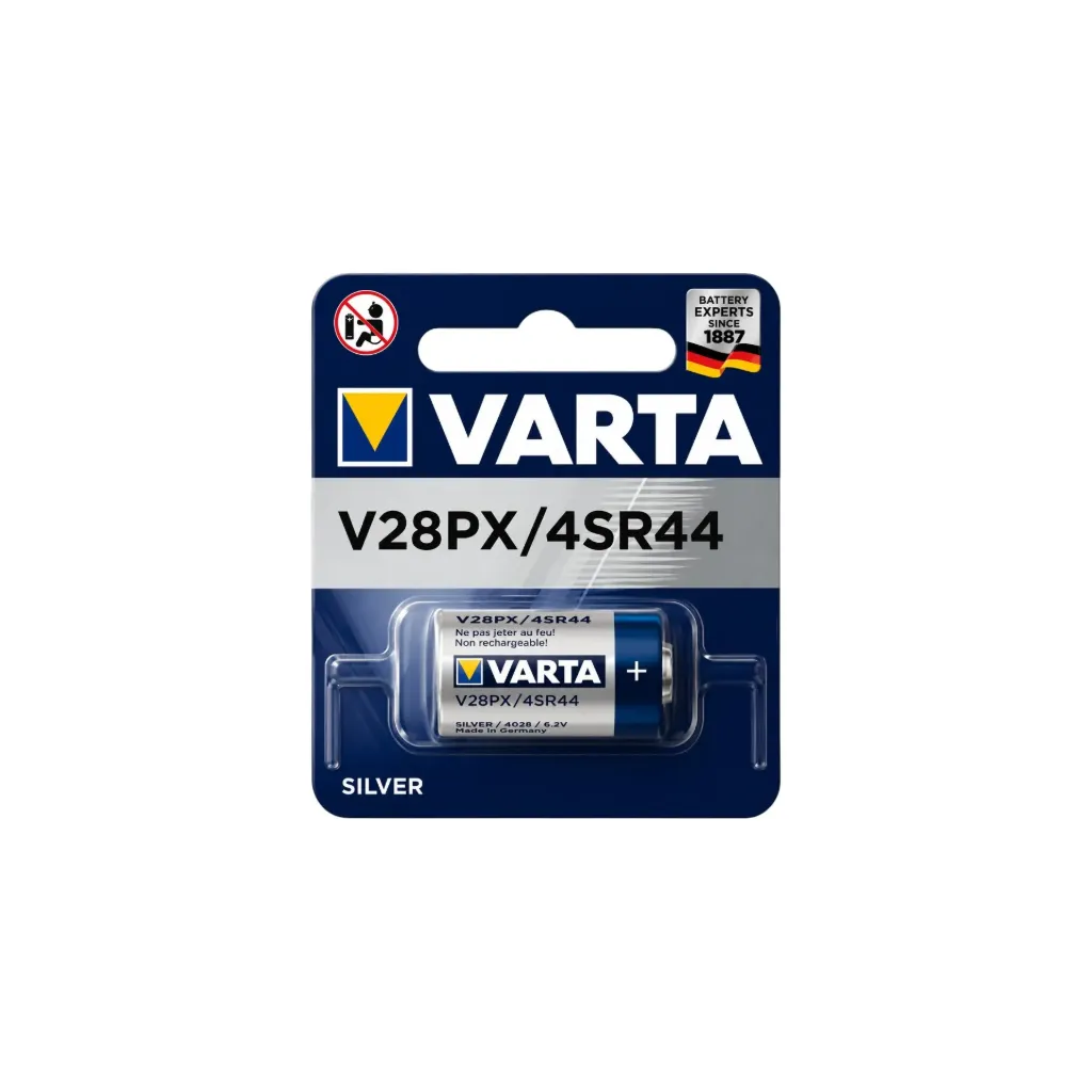 [5221] Varta V28PX, 4SR44, Silberoxid 6V, 4028