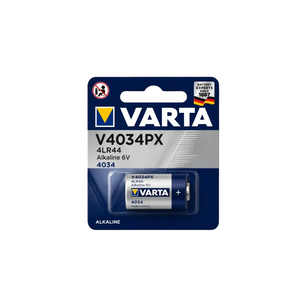 [5222] Varta V4034PX, 4LR44, Alkaline 6V, 4034