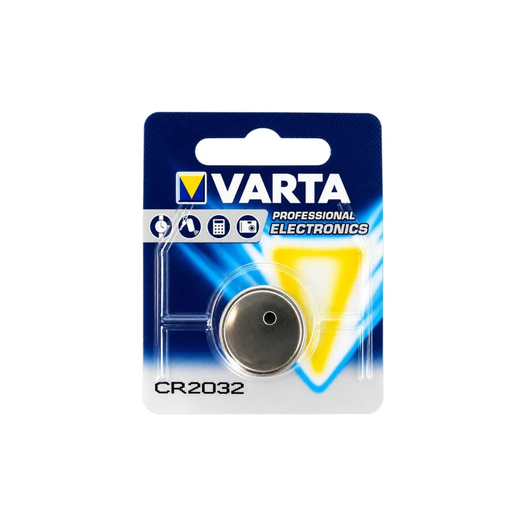 [5226] Varta CR2032, Lithium, 3V 230mAh 0,69Wh LiMnO2 Knopfzelle Ø 20mm 1er Blister