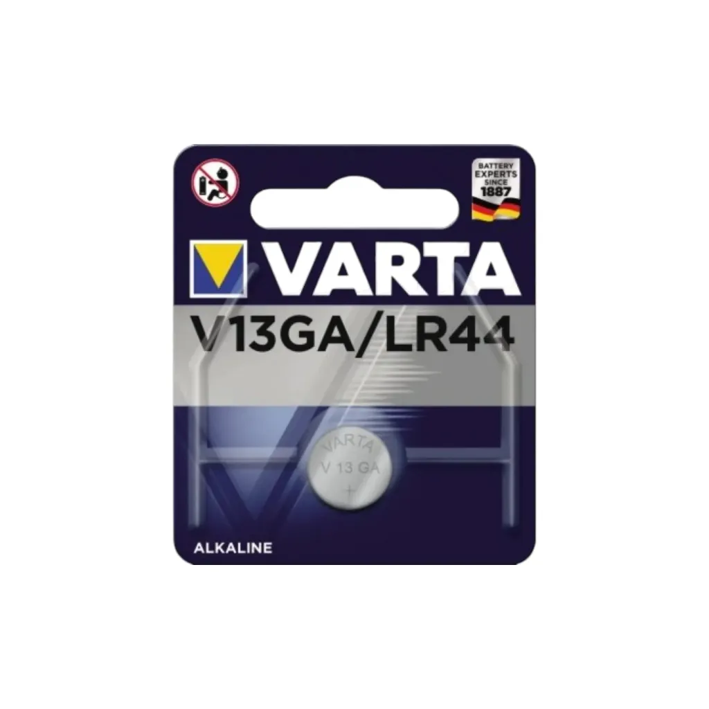 [5231] Varta V13GA, AG13,  LR44, Alkaline, 1,5V, 04276 1er Blister