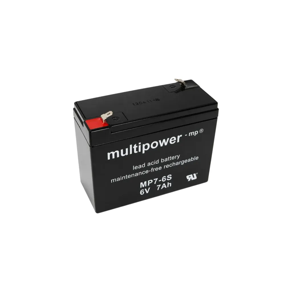 Multipower AGM Bleiakku, 6V, 7Ah, 4,8mm, MP7-6S