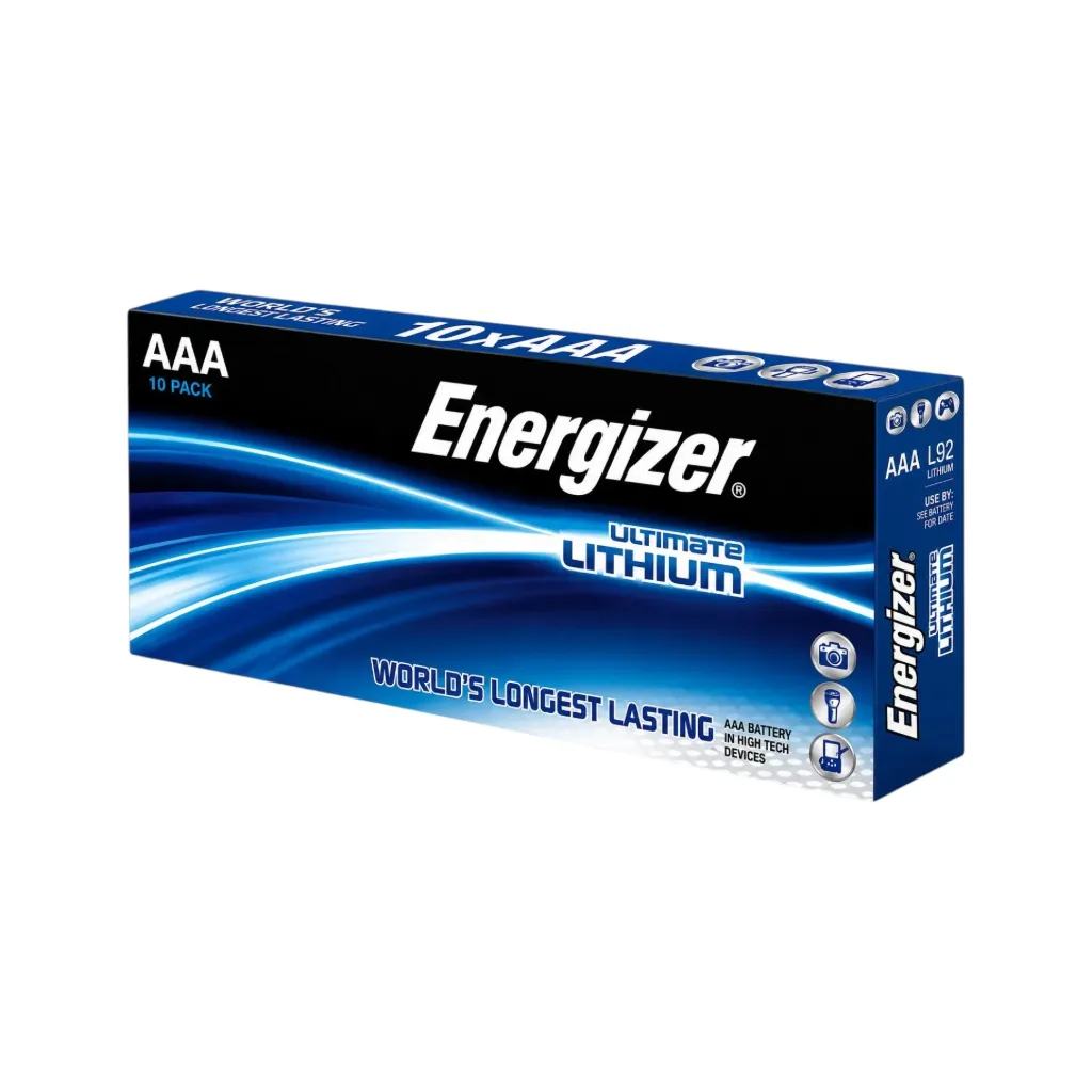 [5272] Energizer Micro AAA, L92, FR03, Lithium, 10er Schachtel