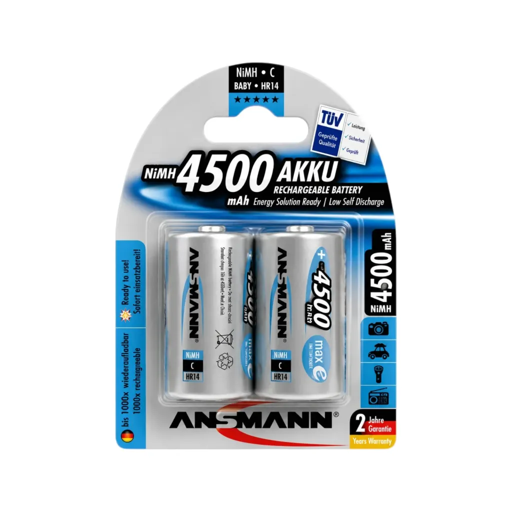 [5275] Ansmann Baby C, Ni-MH Akku, 4500mAh, maxE, 5035352 2er Blister
