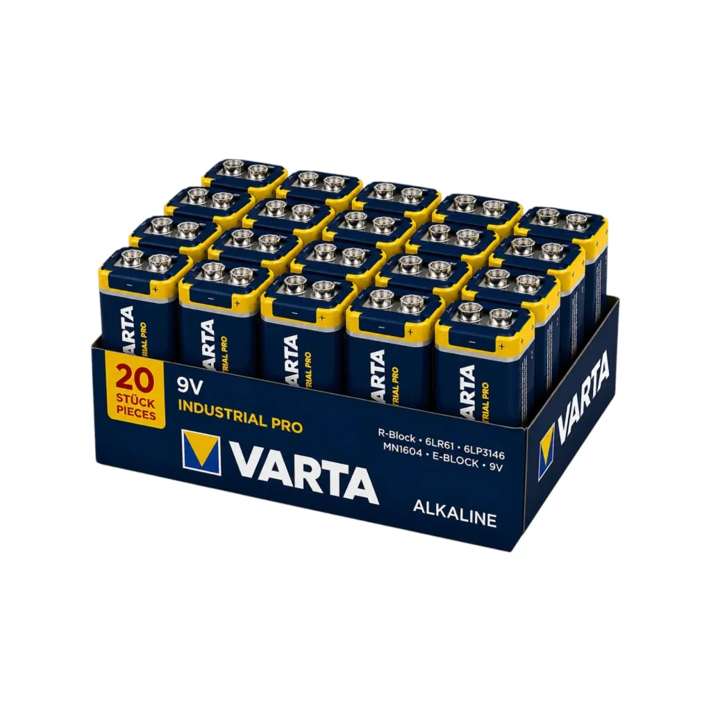 Varta 9V E-Block, 6LR61, Industrial Pro, 4022