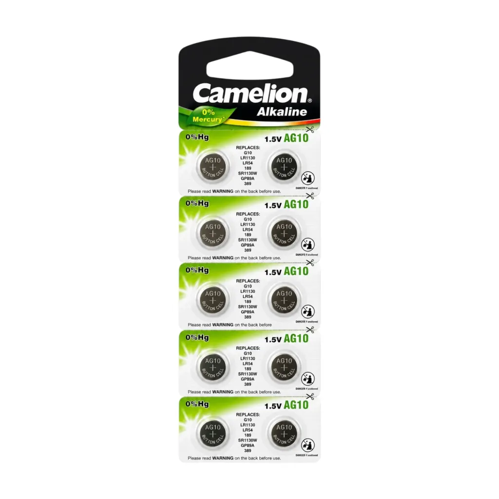 [5293] Camelion AG10, LR54, 189, LR1130, AG10-BP10