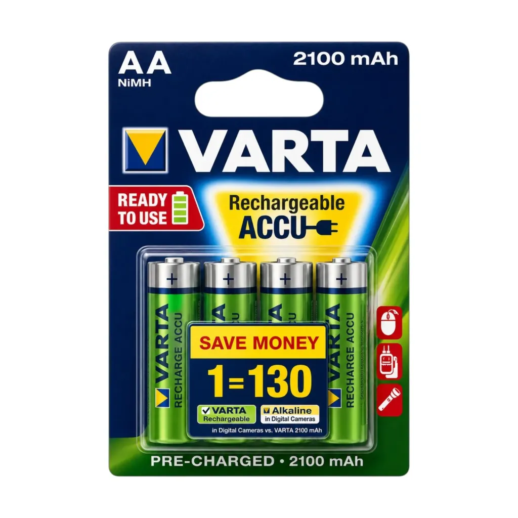 [5312] Varta Mignon AA, 2100mAh, Ready2Use, 56706 4er Blister