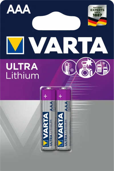 Varta Micro AAA, L92, FR03, Lithium, 1,5V, 6103