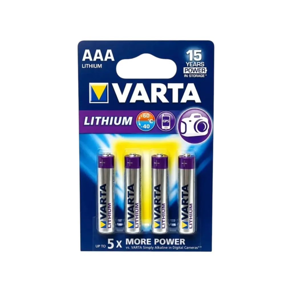 [5333] Varta Micro AAA, L92, FR03, Lithium, 1,5V, 6103