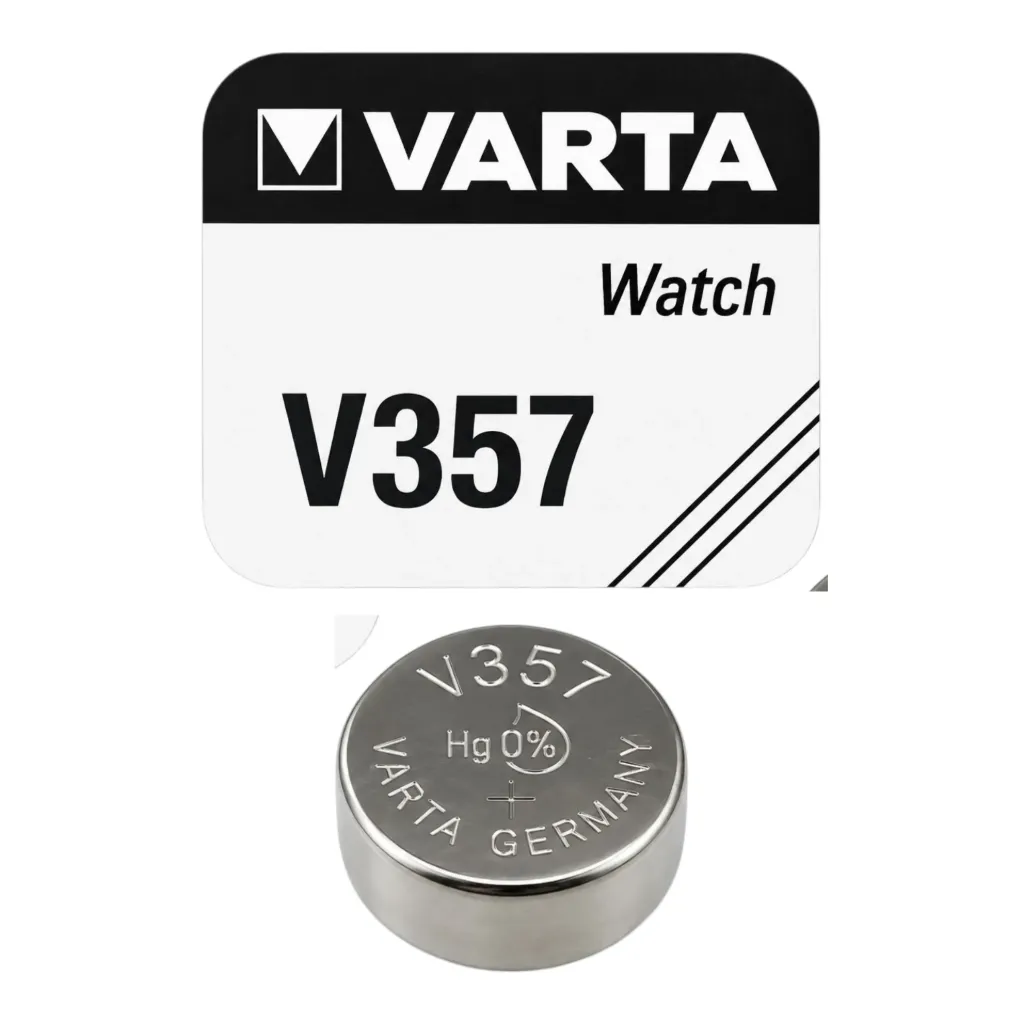Varta Watch V357 SR44 1,55 Volt Uhrenbatterie 145mAh High Drain , 1er Blister