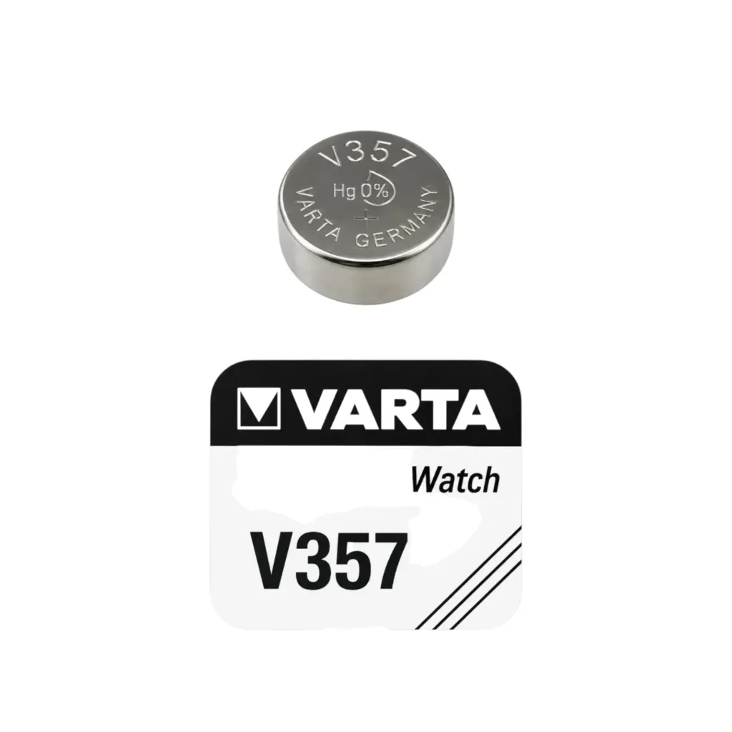 [5763] Varta Watch V357 SR44 1,55 Volt Uhrenbatterie 145mAh High Drain , 1er Blister