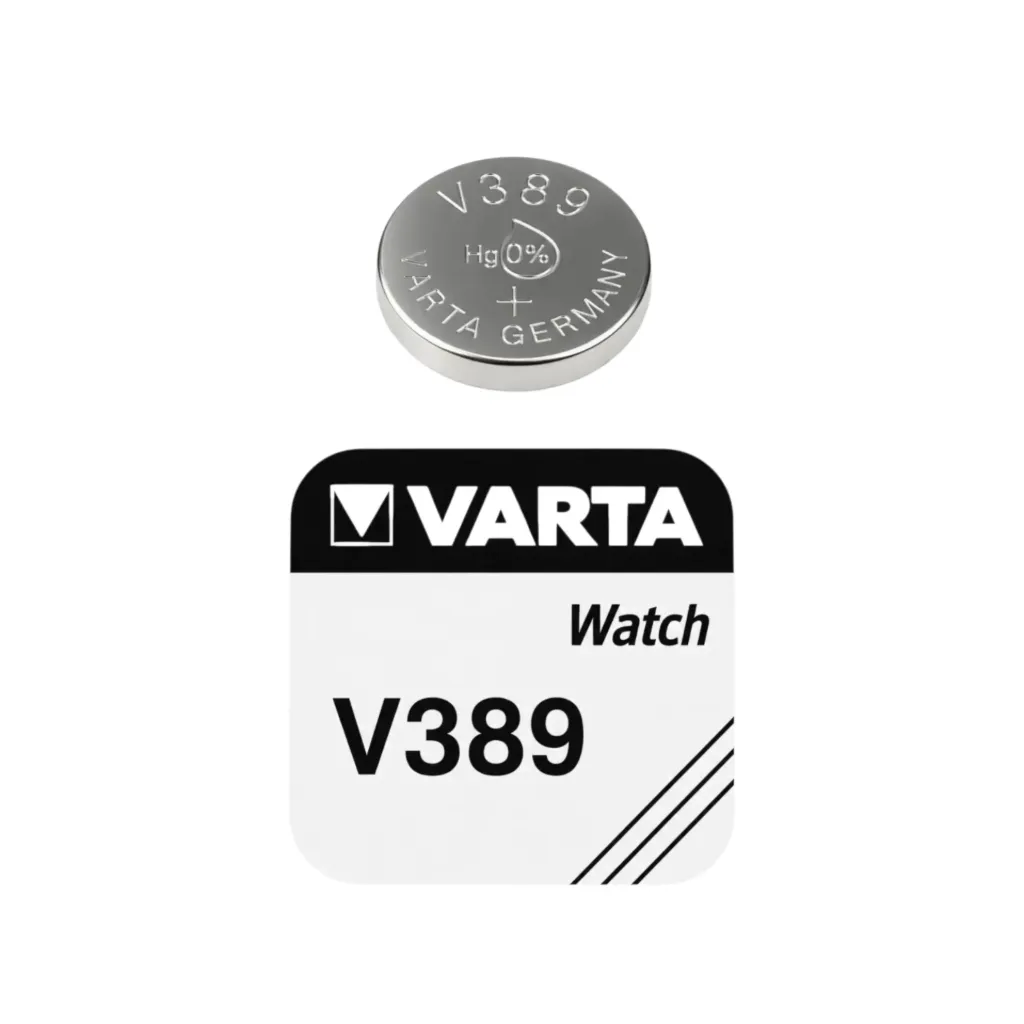[5775] Varta V389, SR1130W, V10GS, SR54, Uhrenbatterie, High-Drain